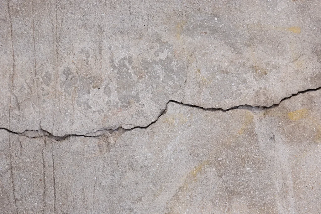 Hairline cracks joint-to-joint