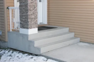 How precast concrete steps are made — and set at your Calgary entry in a single morning