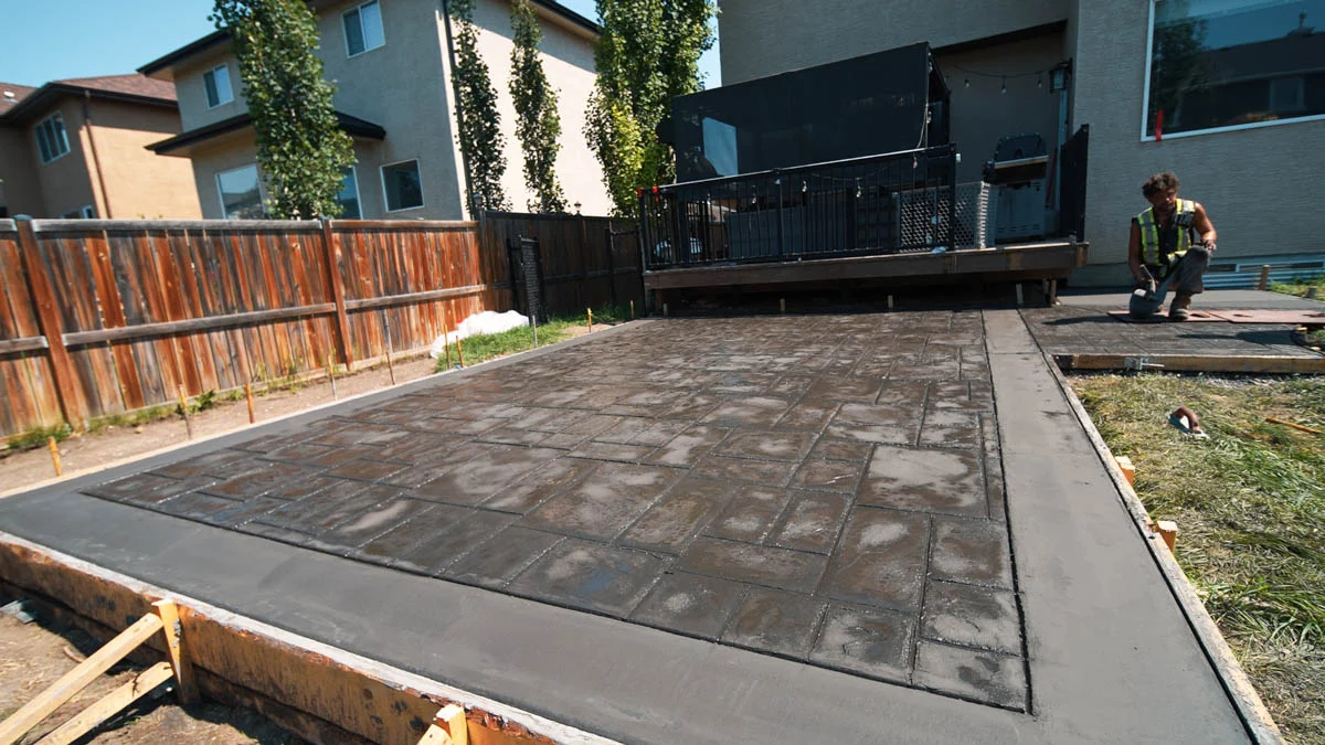 Stamped concrete pattern