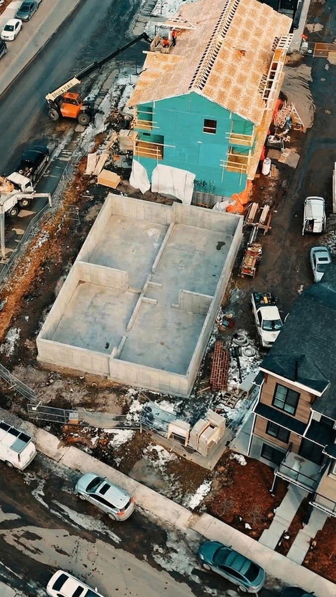 Retaining walls concrete pour