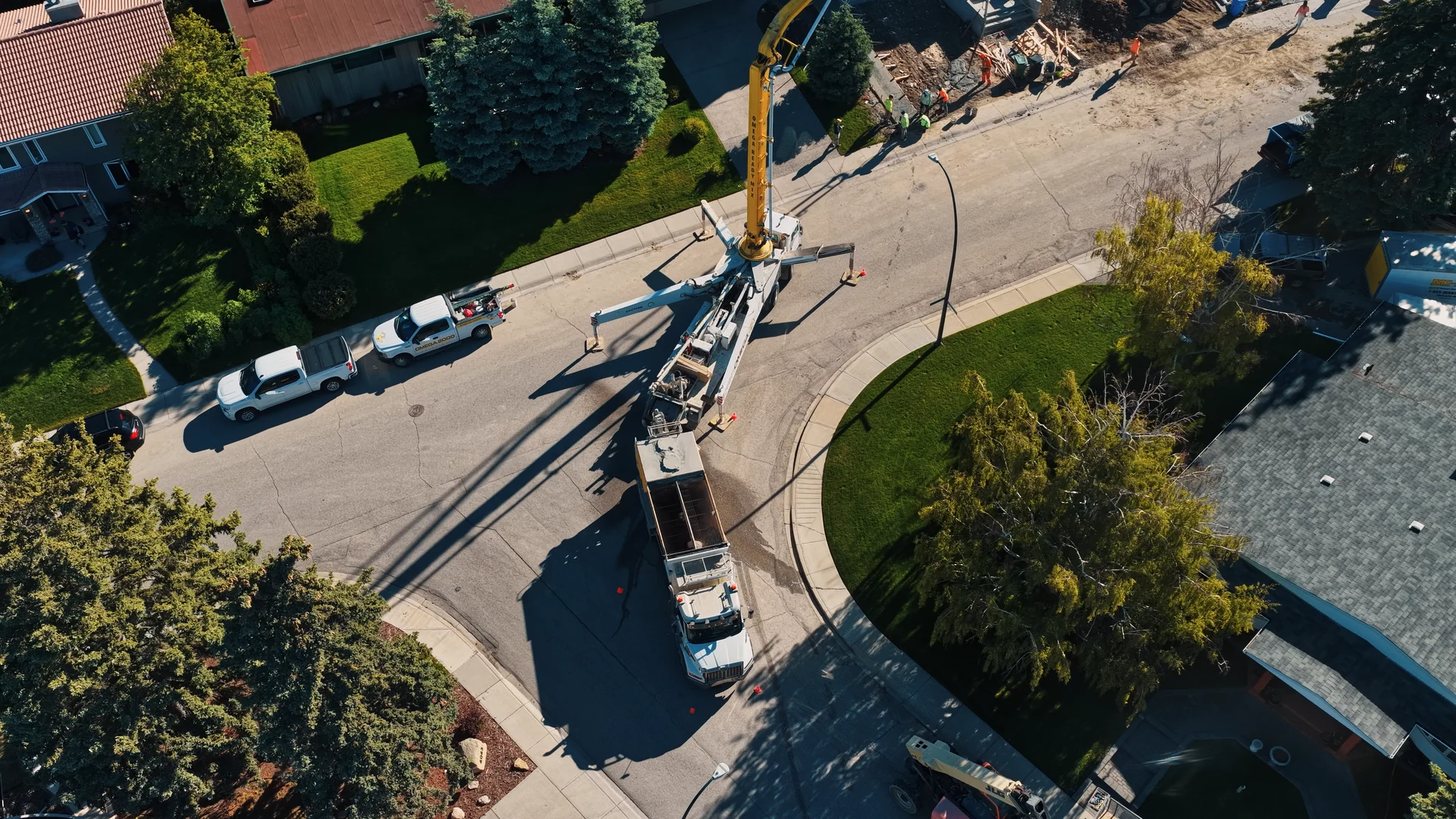 Residential slab custom mix pour