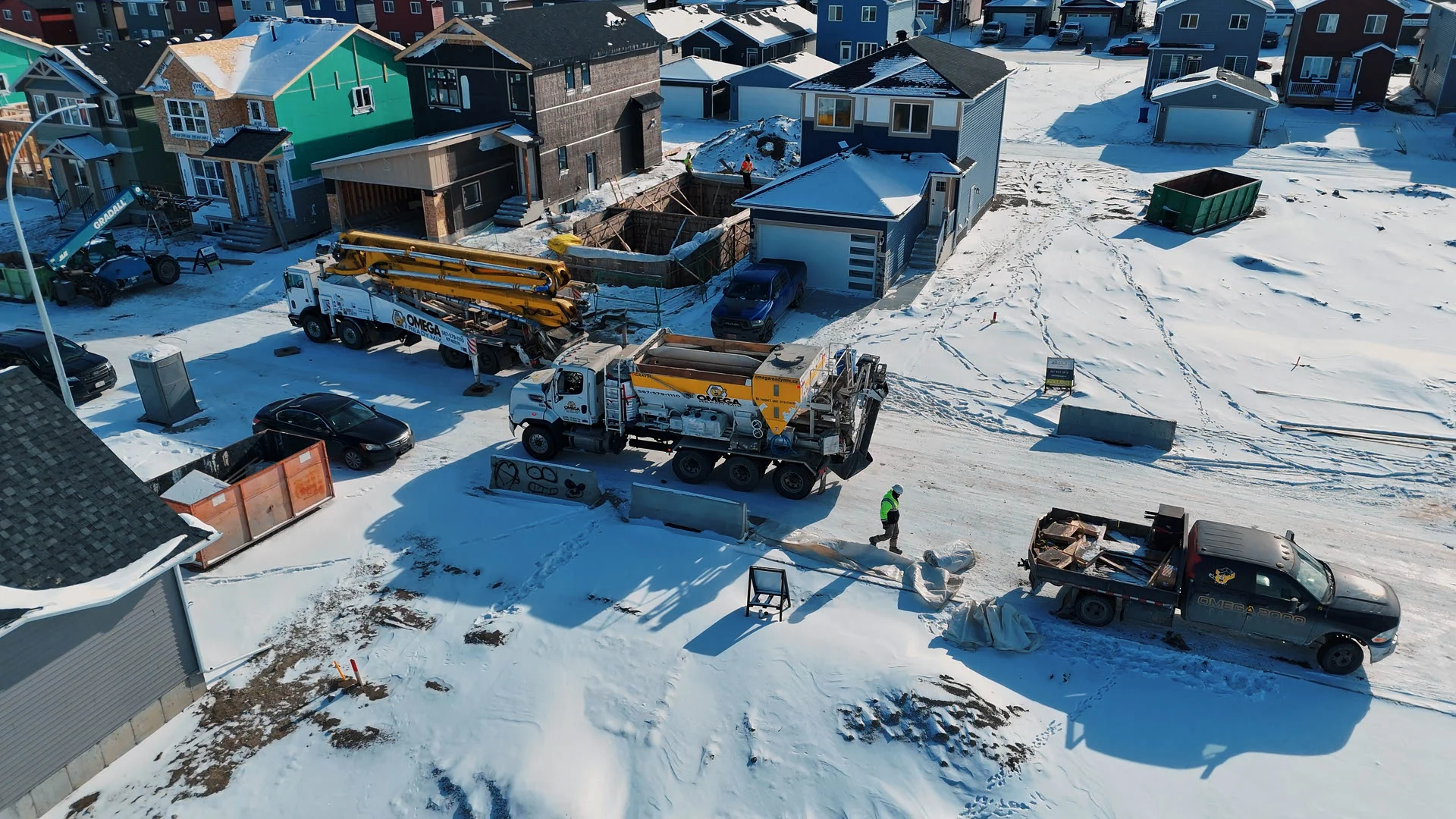 Municipal street curbing Calgary