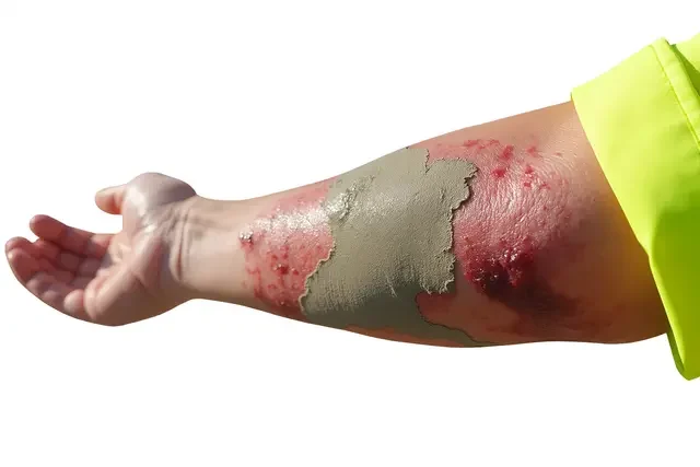 concrete burn