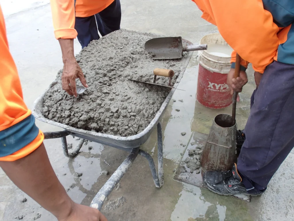 Sample Fresh Concrete