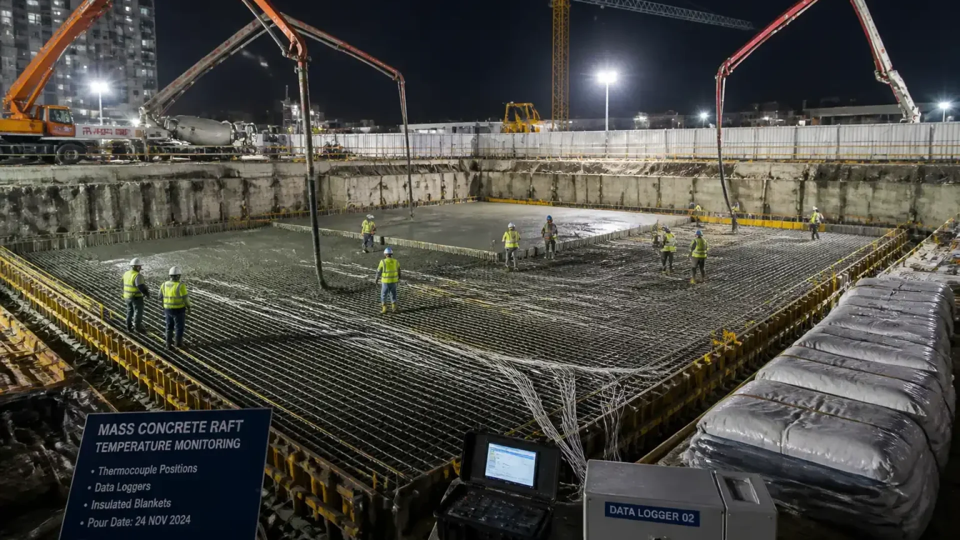 Mass Concrete Thermal Control in Alberta