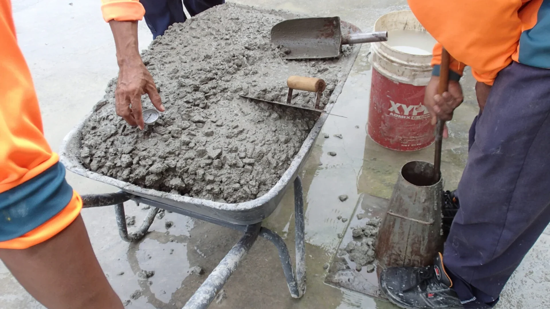 Sample Fresh Concrete