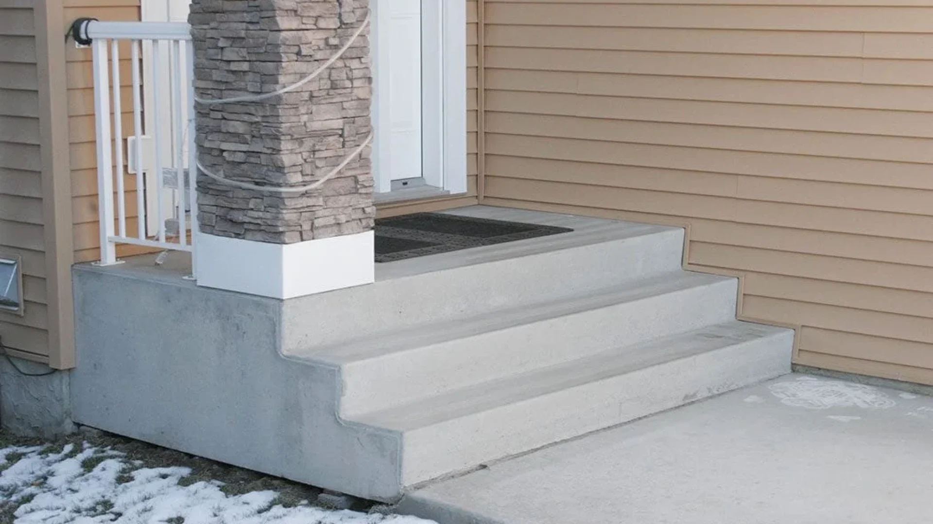 How precast concrete steps are made — and set at your Calgary entry in a single morning